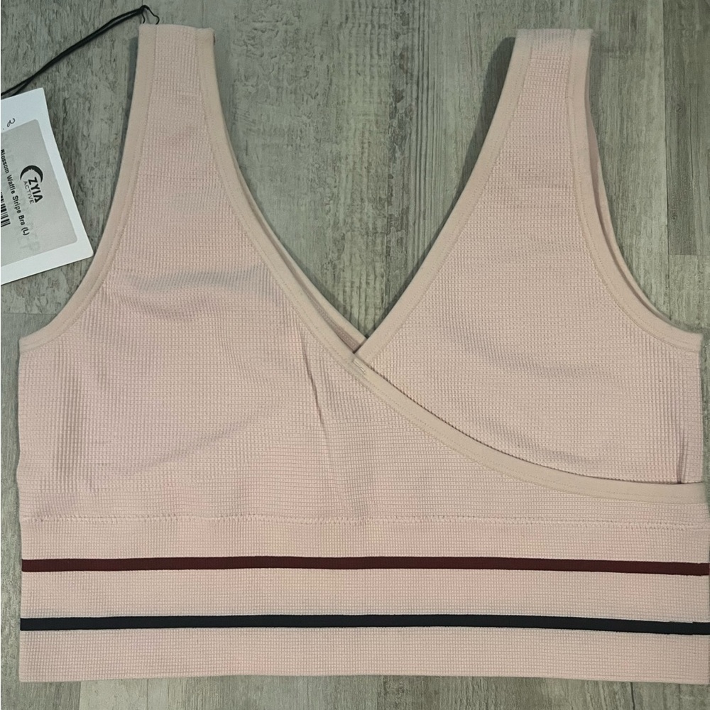 Zyia Blossom Waffle Stripe Bra